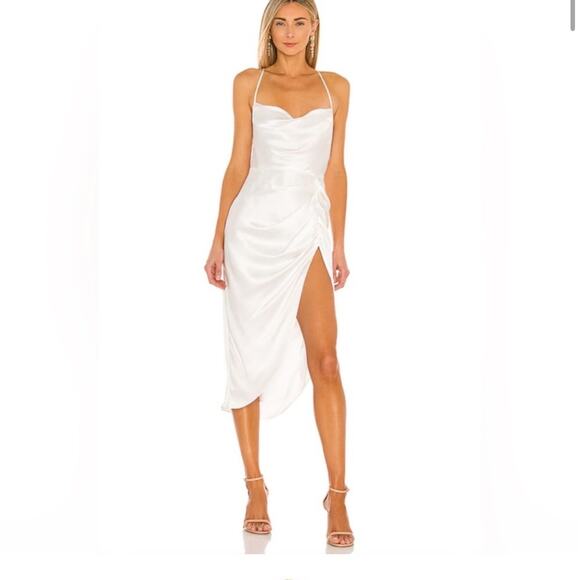 Amanda Uprichard Jasalina Dress Champagne - Picture 1 of 11